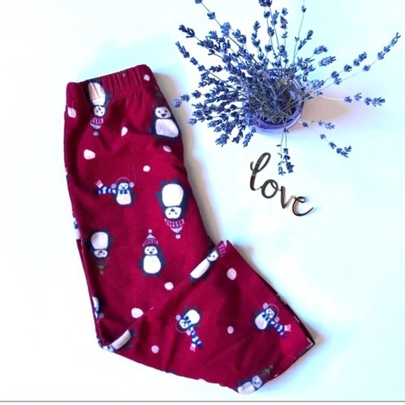 Gap Winter Penguin Fleece Pajama Bottoms - Picture 1 of 5